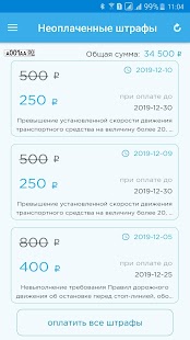 Штрафы ГИБДД с официальным фотоскриншотом